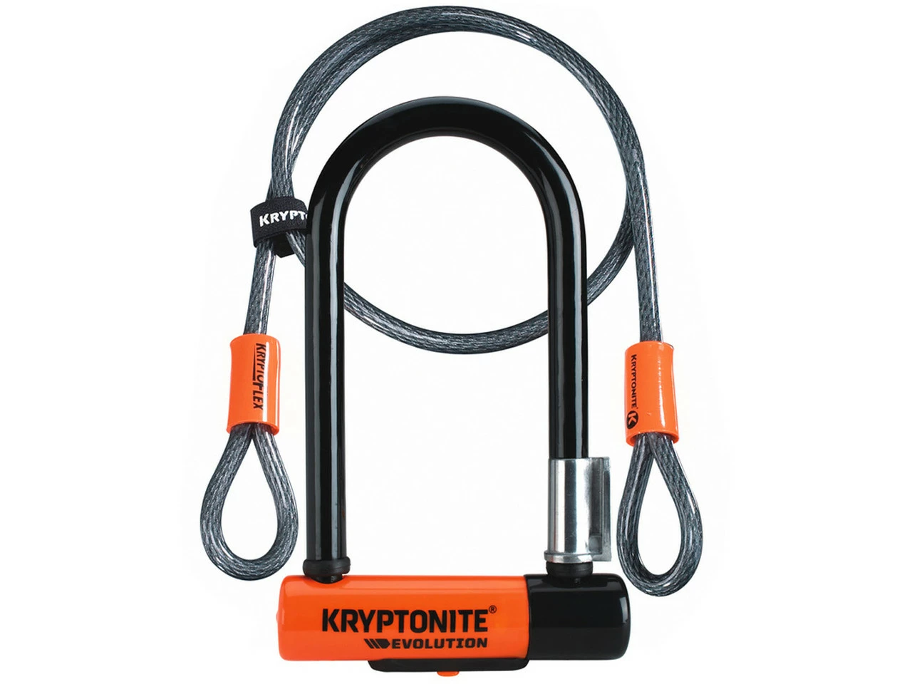 Kryptonite Evolution Mini 7 Bügelschloss Mit Kryptoflex® Kabel 1 Kryptonite Evolution Mini 7 Bügelschloss Mit Kryptoflex® Kabel