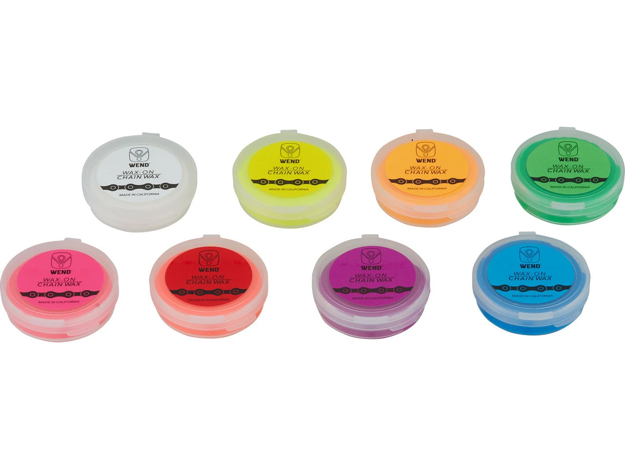 WEND Wax Wax-ON Paste Pocket Spectrum Colors 8er-Pack Kettenwachs 1 WEND Wax Wax-ON Paste Pocket Spectrum Colors 8er-Pack Kettenwachs