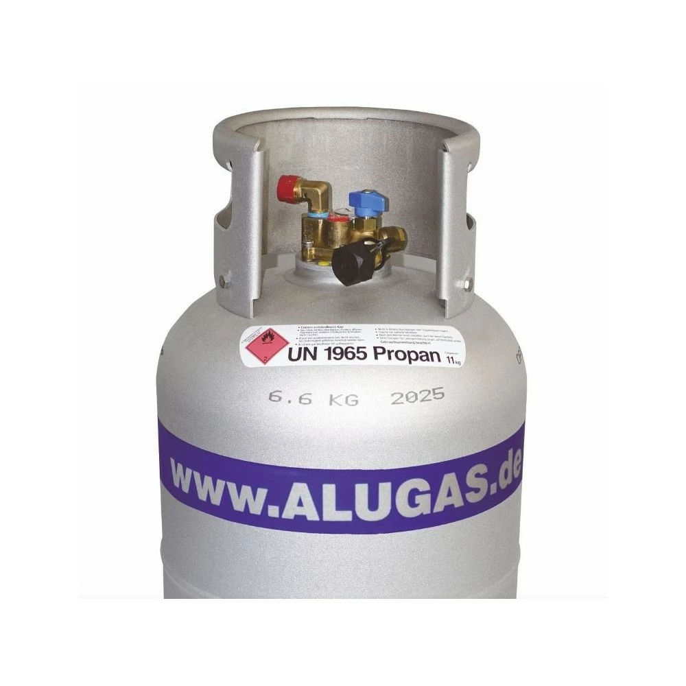 ALUGAS - Aluminium Tankgasflasche 11 Kg Wiederbefüllbar TRAVELmate 27,2 Liter Travel Mate 2 ALUGAS - Aluminium Tankgasflasche 11 Kg Wiederbefüllbar TRAVELmate 27,2 Liter Travel Mate – Bild 2
