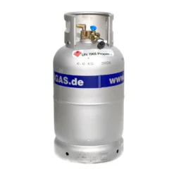 ALUGAS - Aluminium Tankgasflasche 11 Kg Wiederbefüllbar TRAVELmate 27,2 Liter Travel Mate