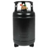 CAMPKO - Stahl Tankgasflasche, 14 Kg, Wiederbefüllbar, 30 Liter, 585mm, Multiventil Mit 80%-Füllstop, Ohne Zubehör