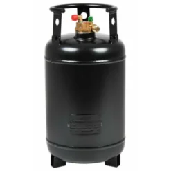CAMPKO - Stahl Tankgasflasche, 14 Kg, Wiederbefüllbar, 30 Liter, 585mm, Multiventil Mit 80%-Füllstop, Ohne Zubehör