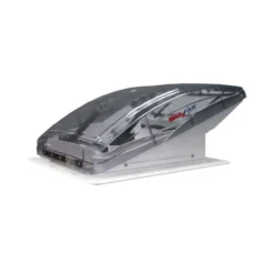 Dachhaube Mit Raincover Dachventilator MaxxFan Deluxe Rauchglas Klar