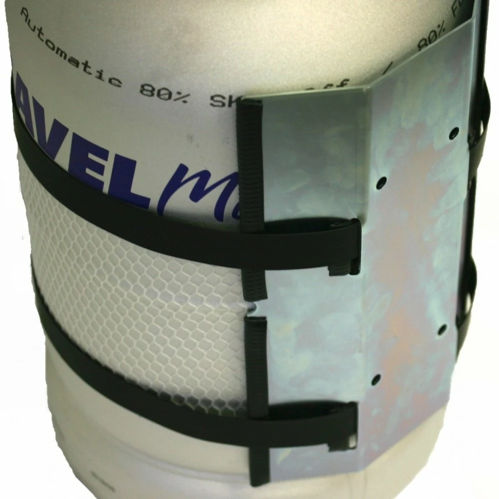 Doppel-Wandhalterung Gastankflasche Campko Flaschenhalter EDELSTAHL 5 Doppel-Wandhalterung Gastankflasche Campko Flaschenhalter EDELSTAHL – Bild 5