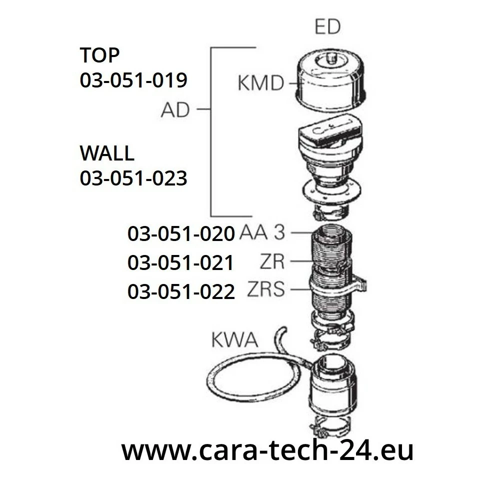 Wandkamin Innenteil Kpl. 55/80 Mm Heizung Truma 2 Wandkamin Innenteil Kpl. 55/80 Mm Heizung Truma – Bild 2